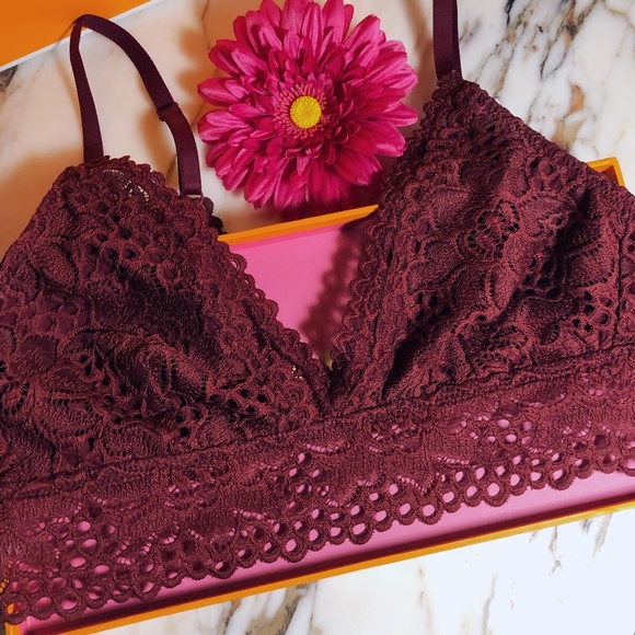 aerie Other - ❤️Aerie Maroon Triangle Bralette NWT aerie Other - ❤️Aerie Maroon Triangle Bralette NWT